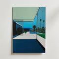 Hiroshi Nagai Poolside Morning utan passepartout