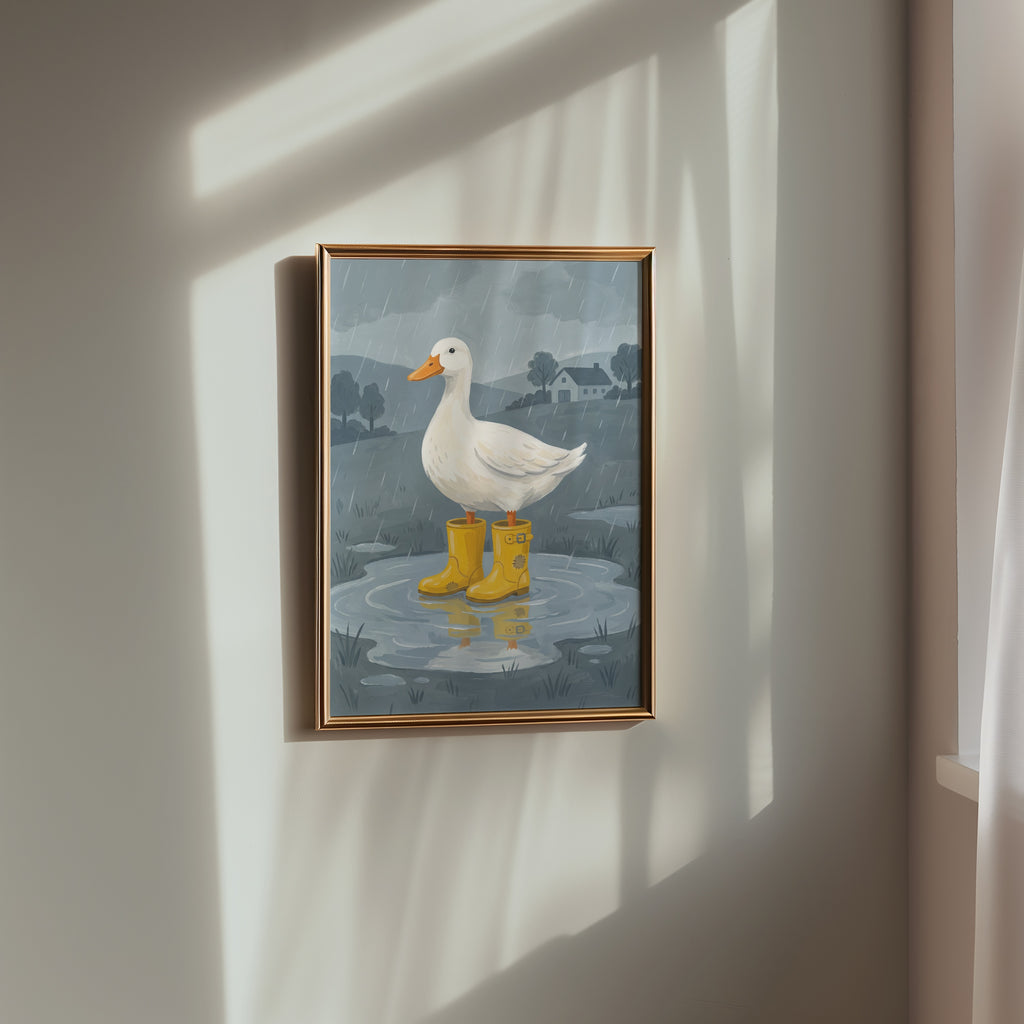 Rain Boot Duck Poster – i rum 2