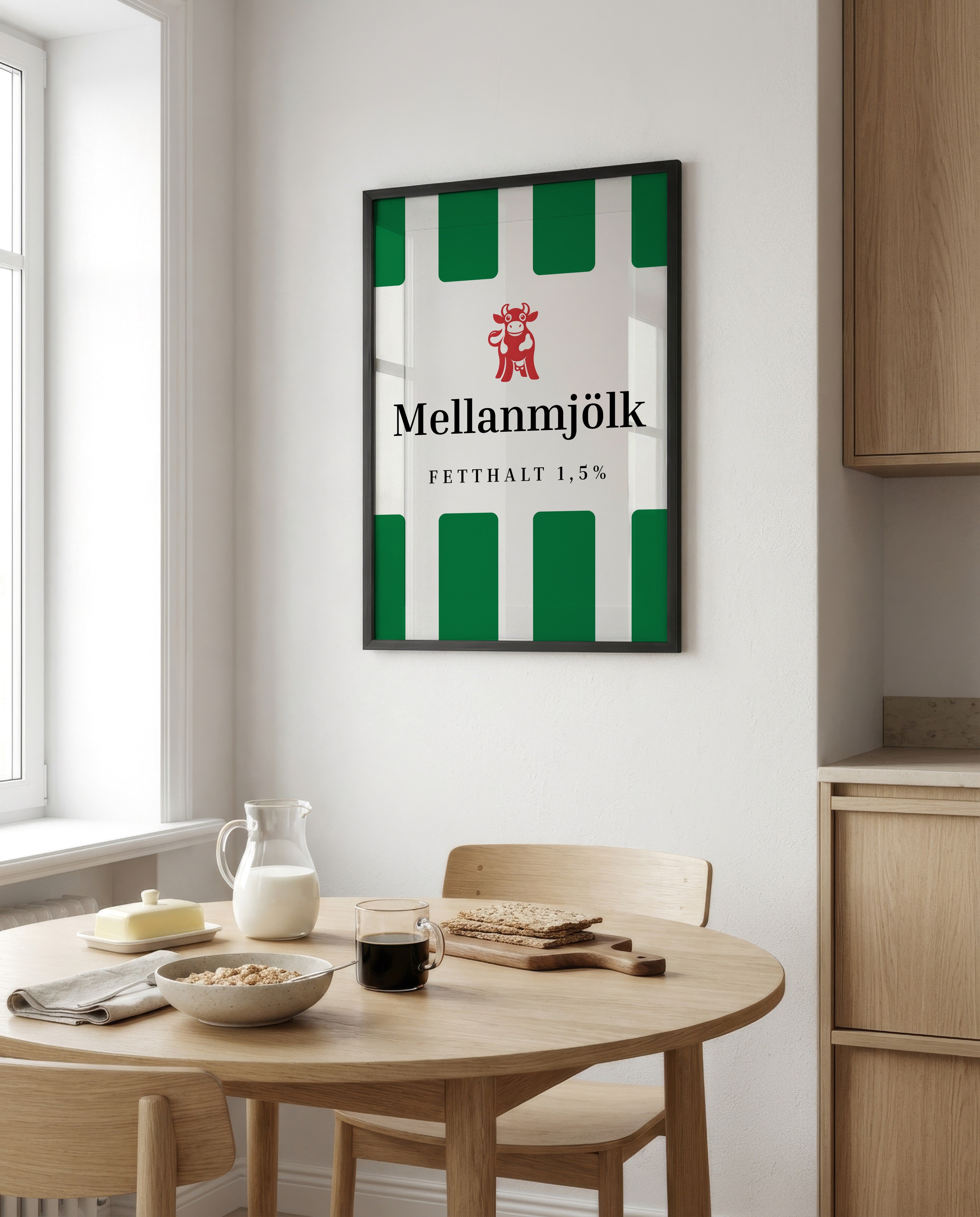 Bundle 3-pack Scandinavian Milk Poster – poster väggdekoration
