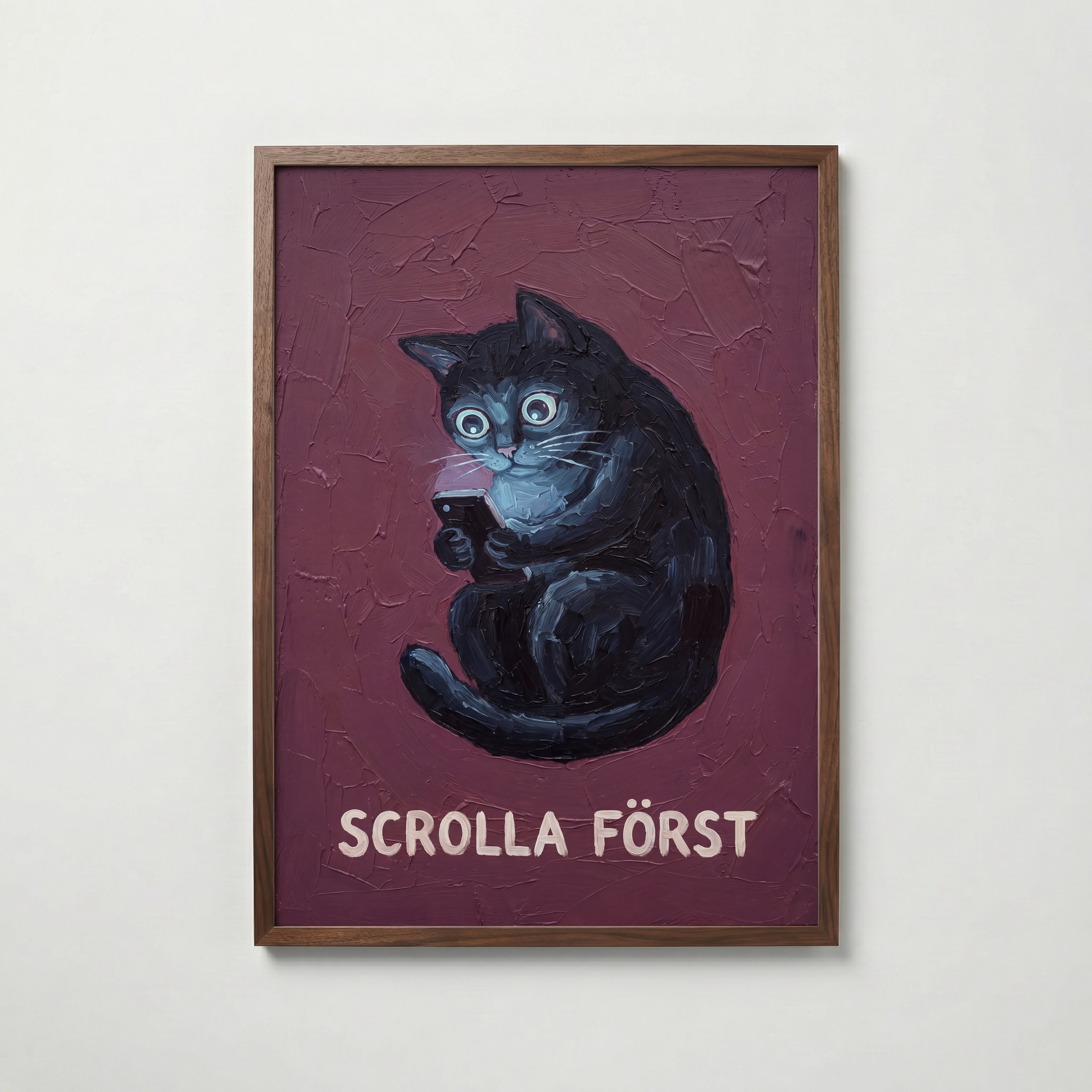 Scrolla Först Poster – valnötsram