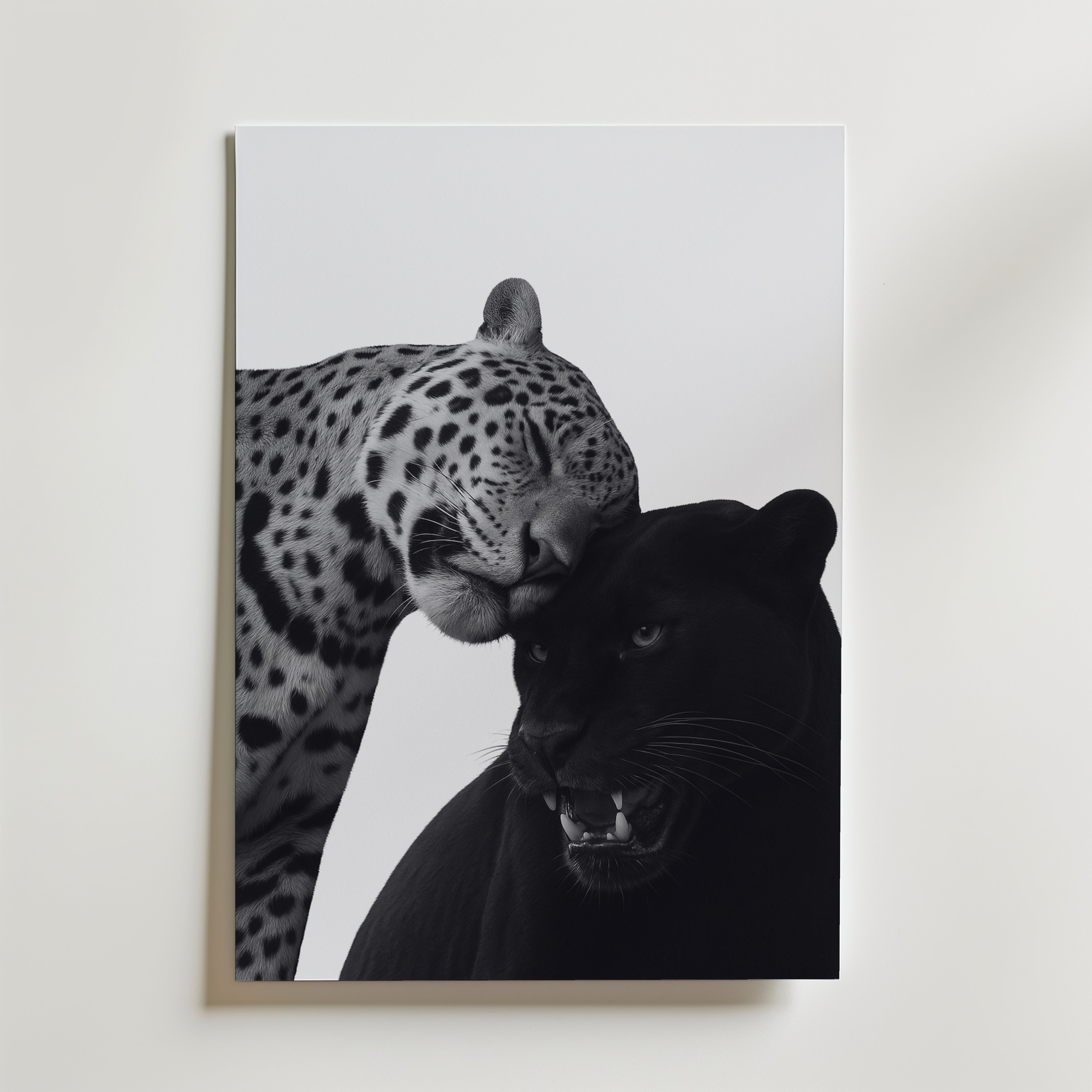Spots and Shadow Poster – canvas utan passepartout