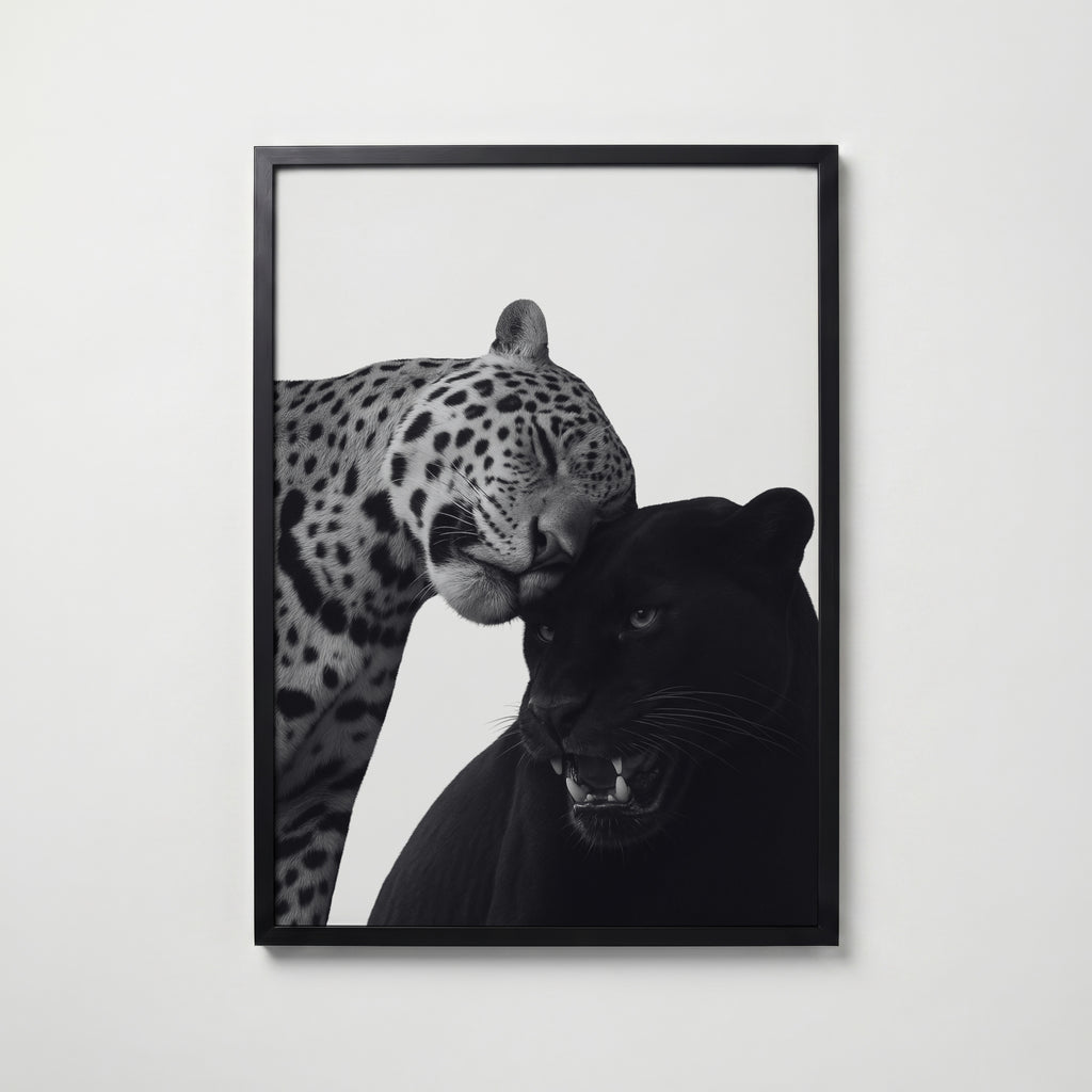 Spots and Shadow Poster – svart ram