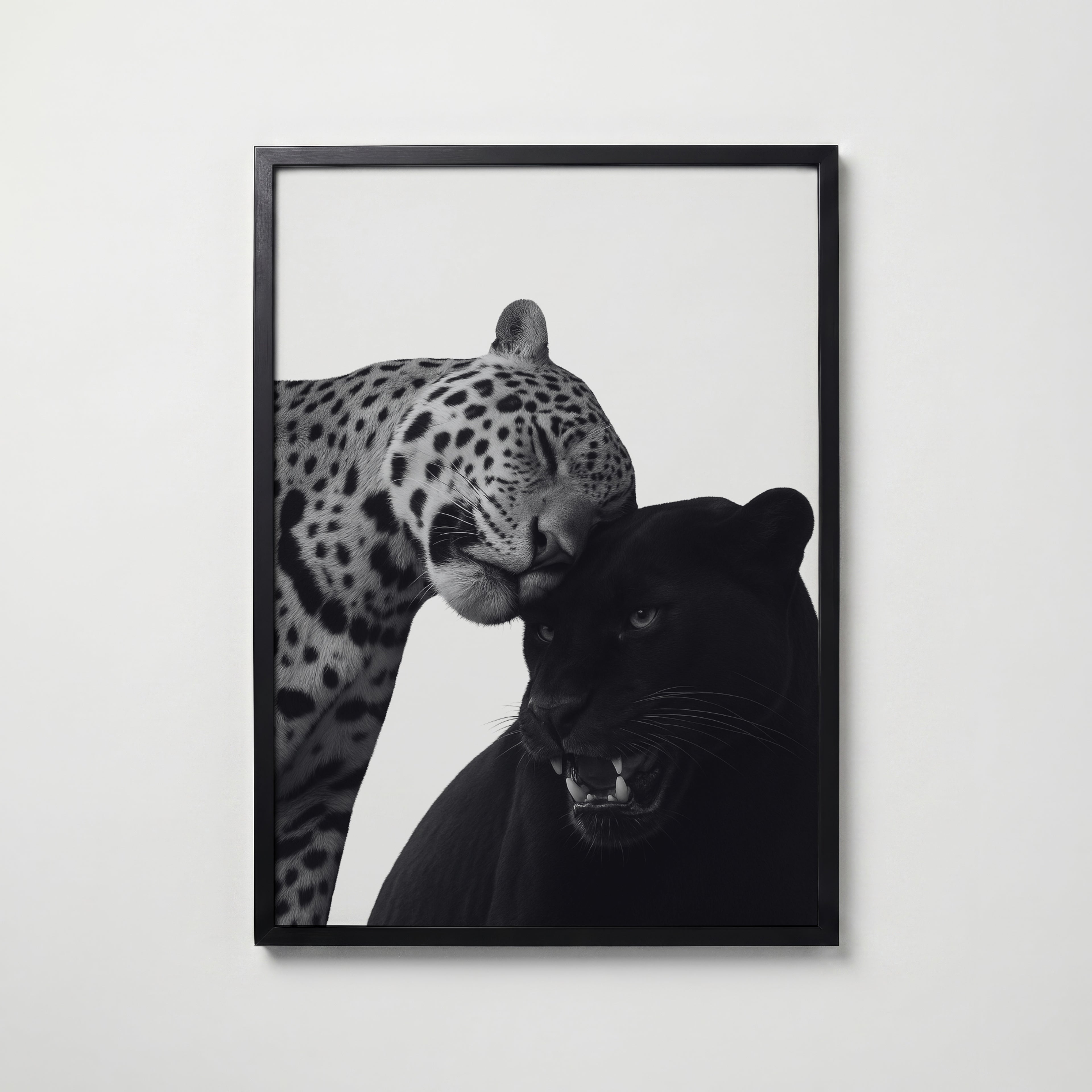 Spots and Shadow Poster – svart ram