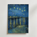 Van Gogh Starry Night Over Rhone Poster – utan passepartout