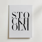 Stockholm Poster – canvas utan passepartout