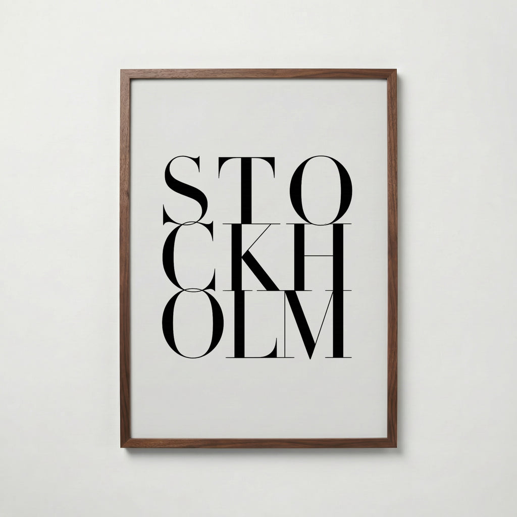 Stockholm Poster – valnötsram