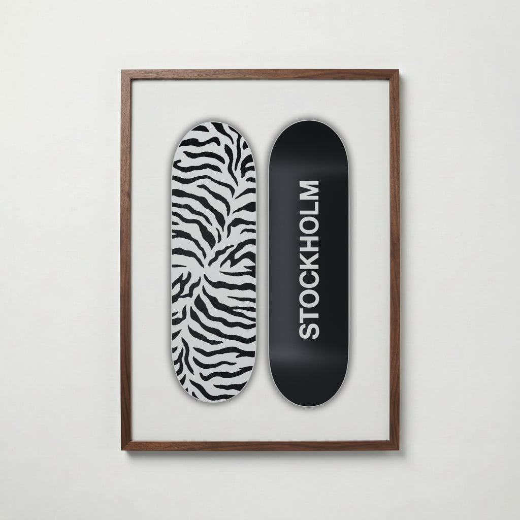 Stockholm Skate Poster – valnötsram