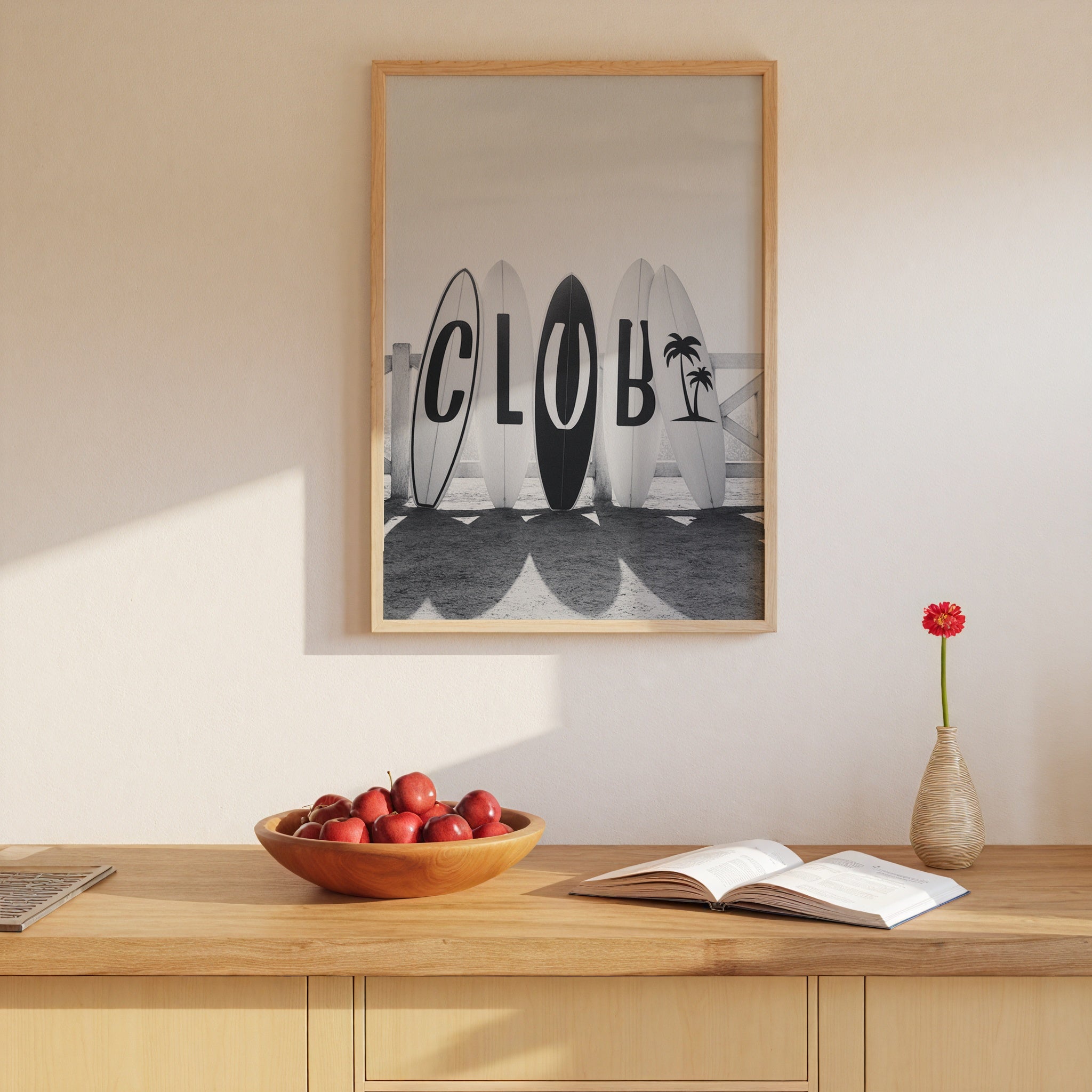 Surf Club Poster – i rum 1