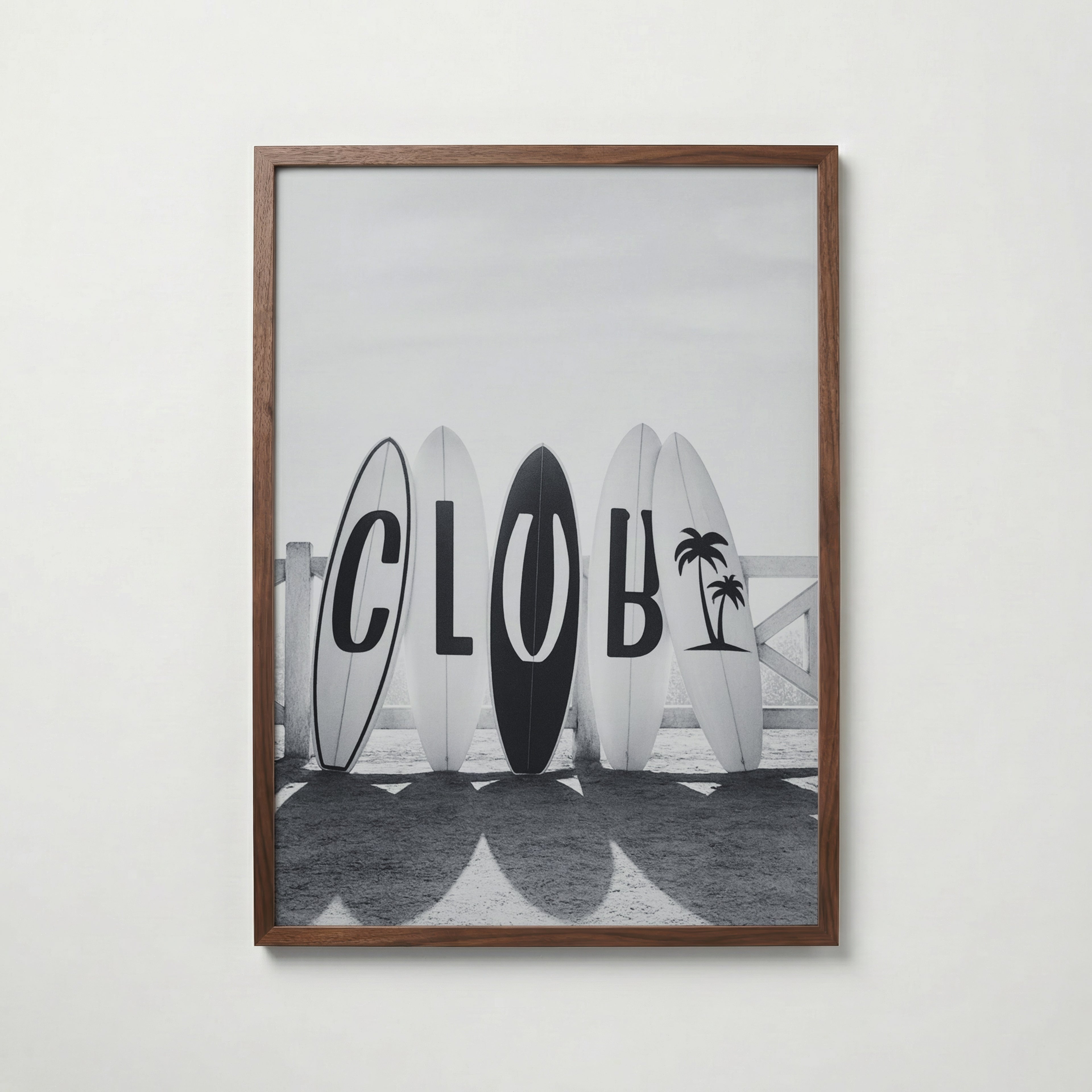 Surf Club Poster – valnötsram