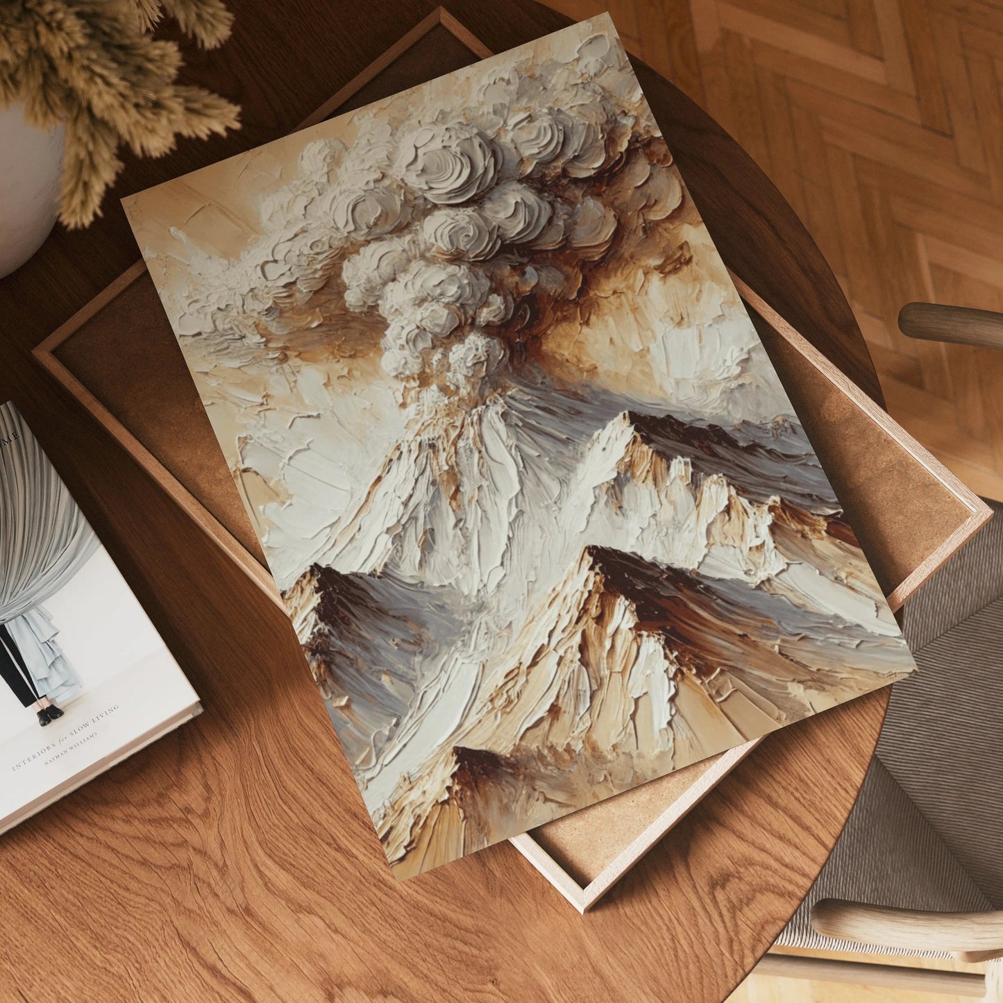 Abstract Volcanic Explosion Poster