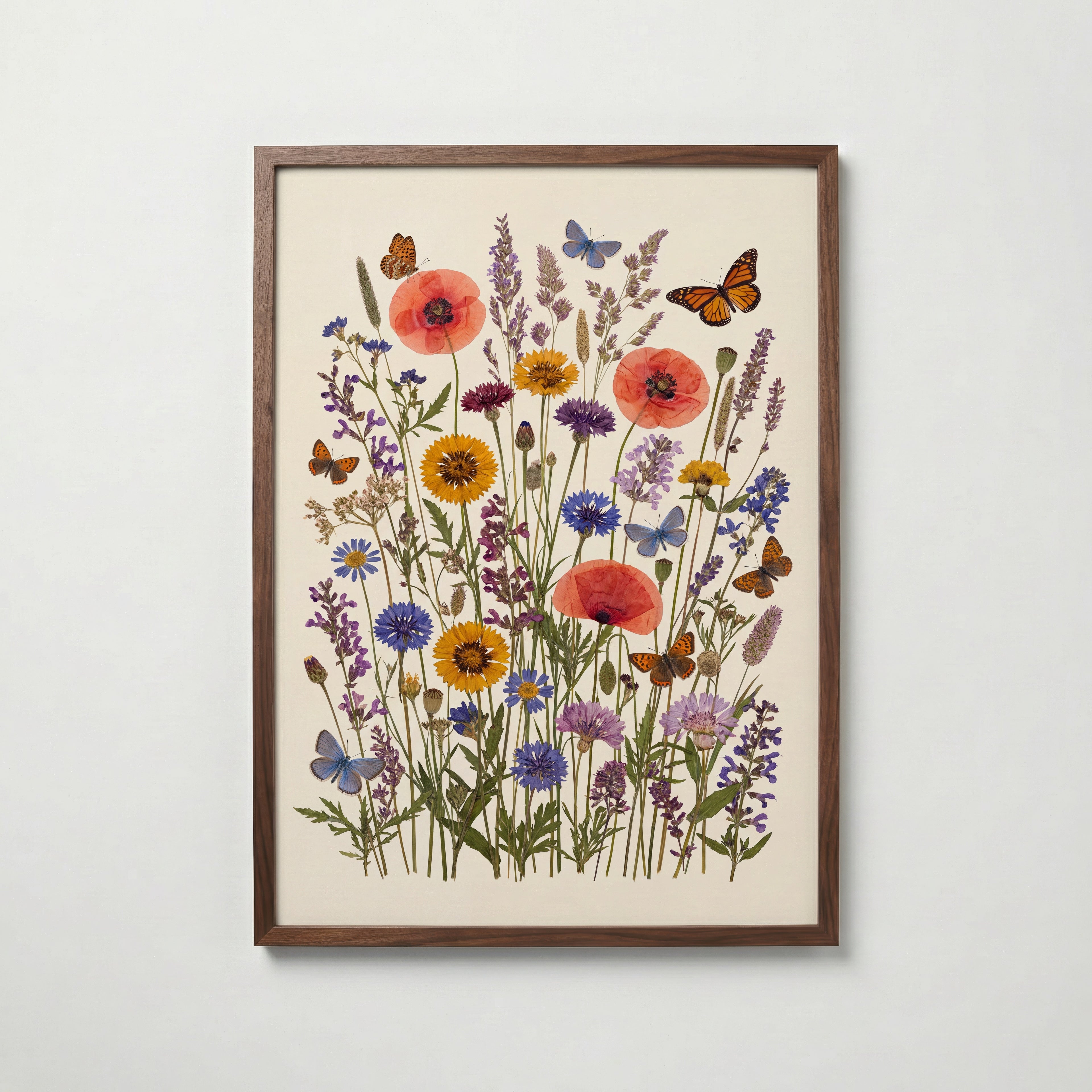Wildflower Meadow Poster – valnötsram