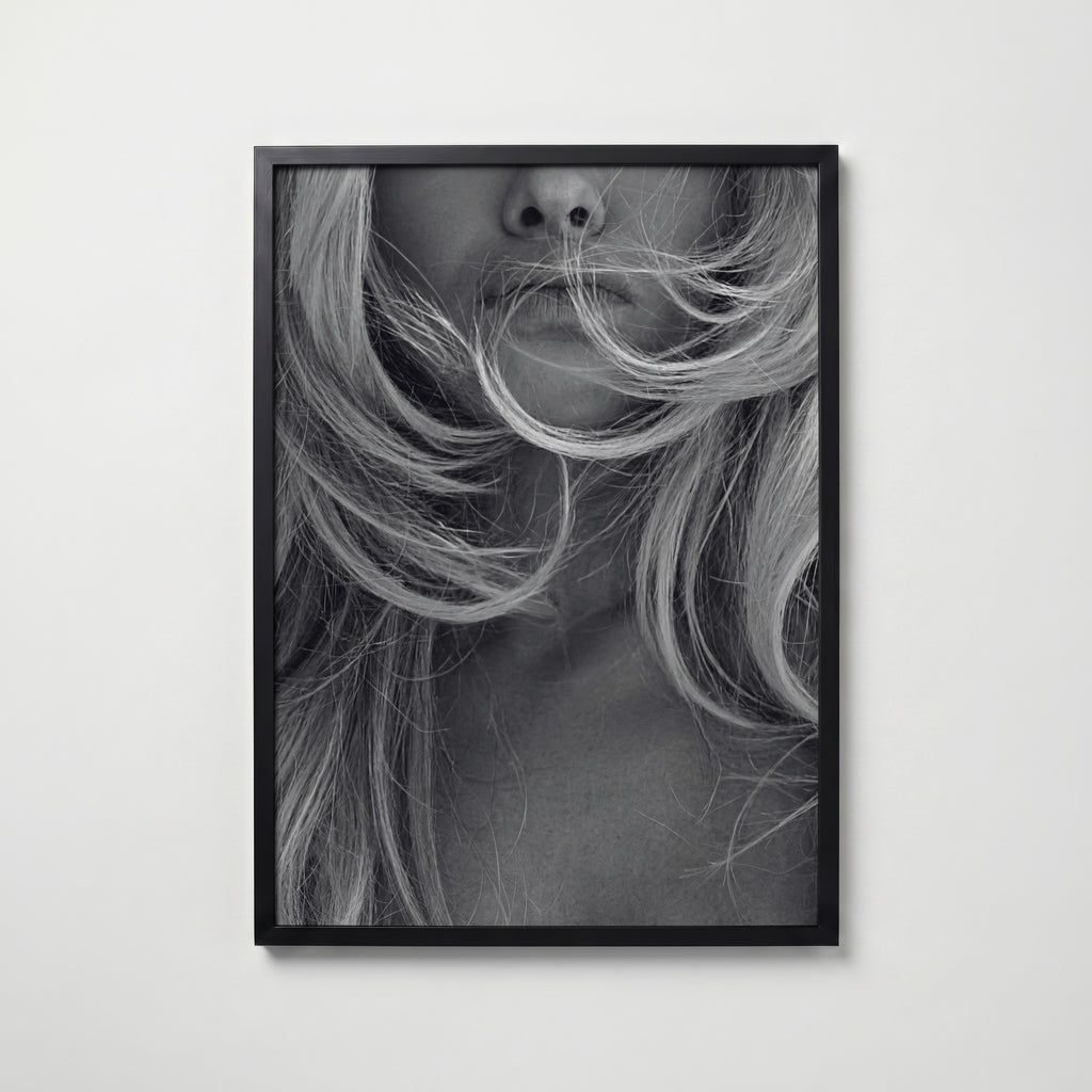 Windswept Muse Poster – svart ram