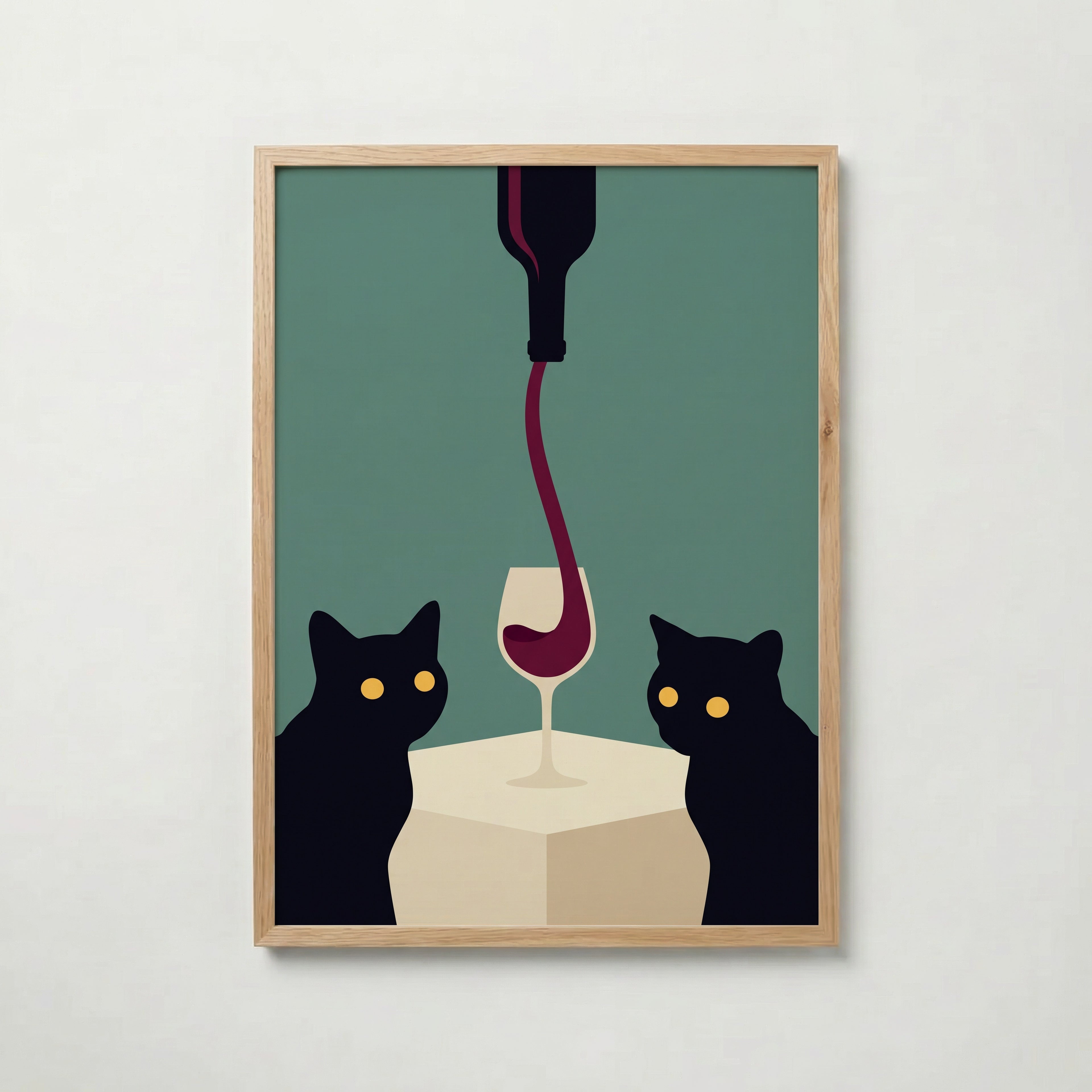 Wine & Cats Poster – ekram