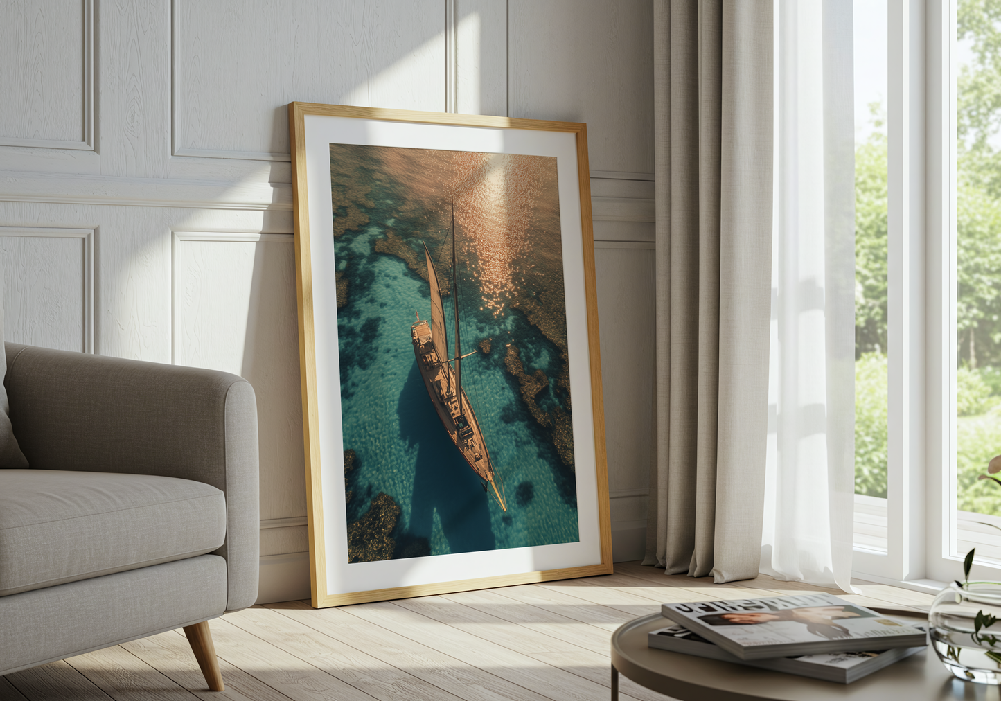 Turquoise Sea Poster