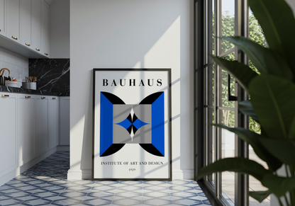 Bauhaus Symmetrical Design Poster