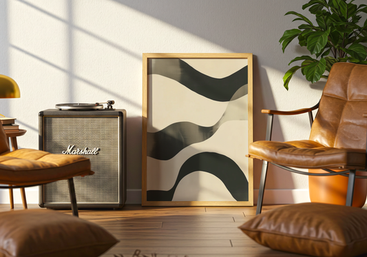 Flowing Waves Poster