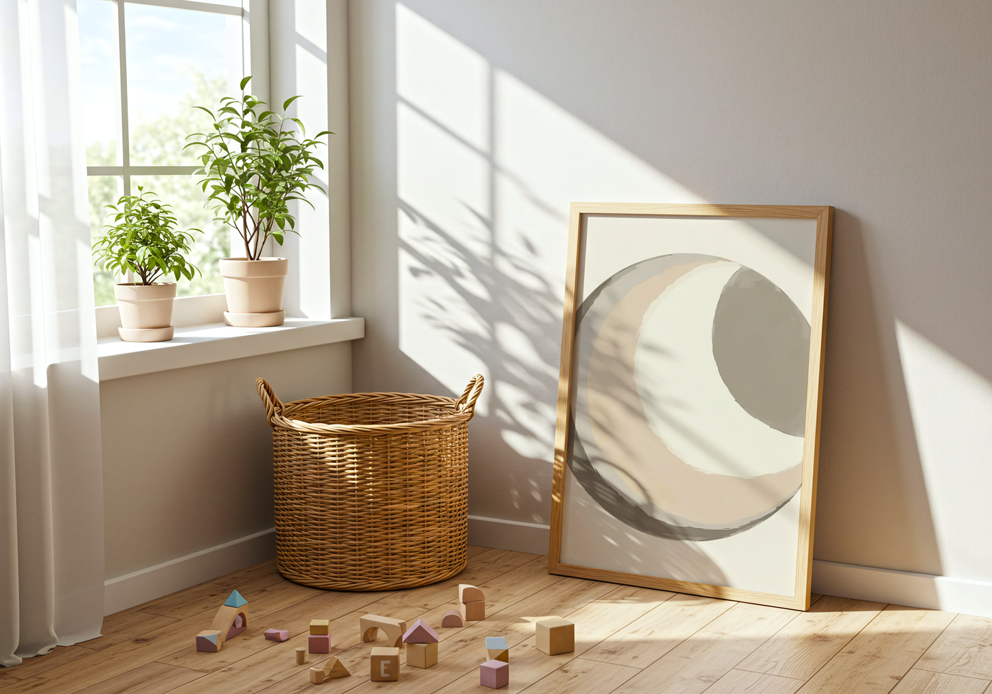 Abstract Moon Poster