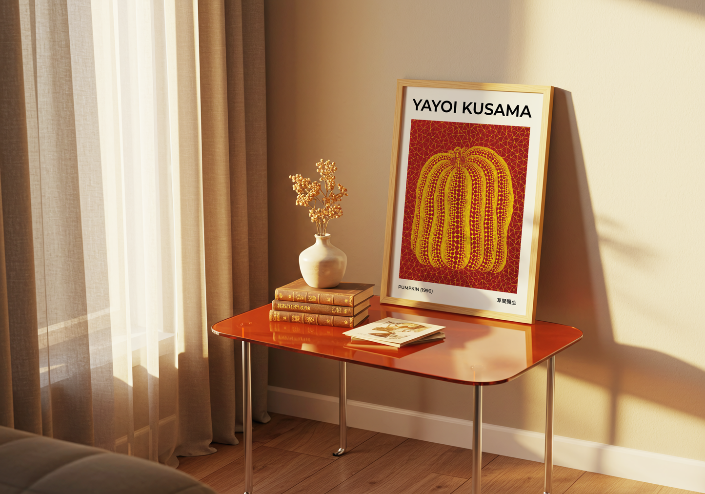 Yayoi Kusama Pumpkin 1990 Poster