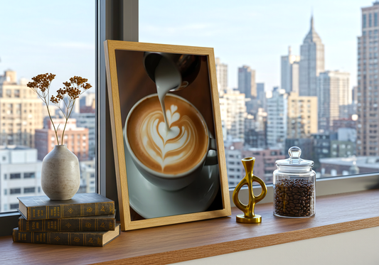 Elegant Barista Coffee Poster